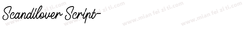 Scandilover Script字体转换